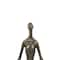 11" Black Polystone Modern Meditation Sculpture